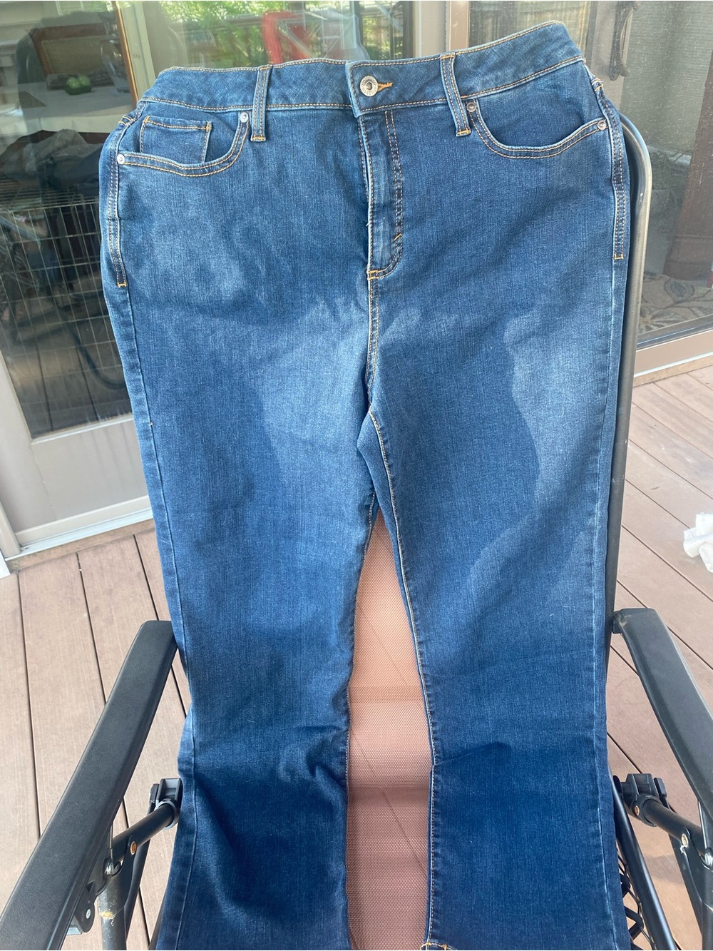Style & Co. Women's Straight Leg Jeans in Medium Blue Denim